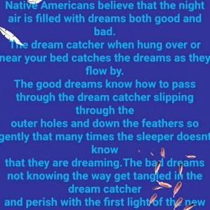 Not for sale, Just a quote on Dream Catchers